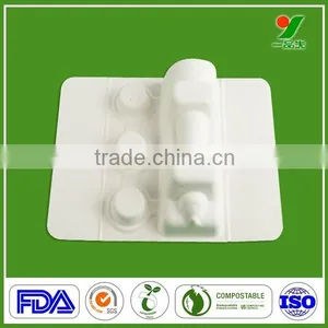 100% Sugar Cane Fiber Disposable Bagasse Fiber Pulp Trays thumbnail-1