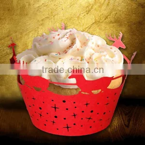 Gold Soft Round Wedding and Party Decoration Cupcake Wrappers thumbnail-4