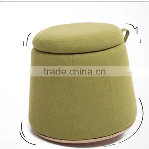 Hot Sale Creative Fabric Round Change Shoe Stool Y404 thumbnail-1