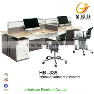Comfortable Wooden Type 4 Person Bookcase With Computer Desk thumbnail-6