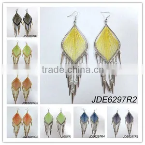 Beautiful Make Thread Earrings With cc Spikes thumbnail-1