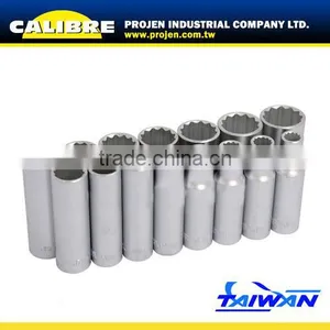 CALIBRE 15pc 1/2" Dr Deep Socket Set thumbnail-1