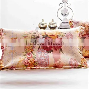 Custom Digital Printed Thickened 100 Pure Silk Pillowcases thumbnail-1