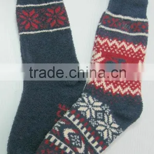 Classic Fairisle Men Fuzzy Socks thumbnail-2