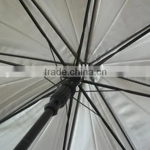 23''auto Open Stick Gift Electroplated Frame Rain&sun Handheld Umbrella thumbnail-4