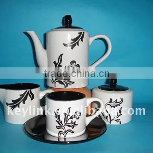 Beautiful Handpainted Ceramic Coffee Set thumbnail-1