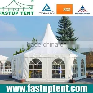 Hexagonal Aluminum Frame Pop Up Tent Canopy Pagoda Tent thumbnail-1