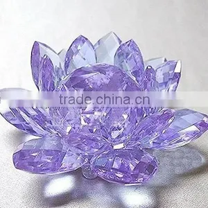 High Quality Purple Crystal Wholesale Wedding Favor Crystal Flower Design thumbnail-1