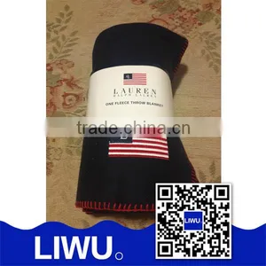 Roll up Packaging Promotional Gifts Blanket With Embroidery thumbnail-1