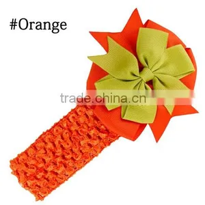 Kids Chiffon Flower Headband Children Accessories Baby Widen Headwear Hair Band thumbnail-2