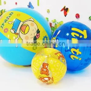 20cm Inflatable PVC Blue Beach Ball For Babys Toy Ball thumbnail-6