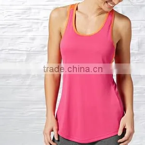 Custom 2016 New Pink Sexy Running Vest for Women thumbnail-1