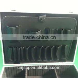 2015 Locking Aluminum Carrl Case,permanent Protection With Lock Very Farm Durable Silver ABS Tool Case With Lock Pocket Dividers thumbnail-4