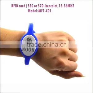 Top Quality OEM Customized UHF RFID Card Reader Bracelet From China thumbnail-1