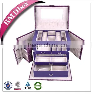 Large Jewellery Cartons Boxes Faux Leather Storage Box Cosmetic Storage Box thumbnail-1