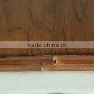 Urban Random Width Black Walnut Antique Handscraped ABCD Grade Engineered Wood Flooring thumbnail-4