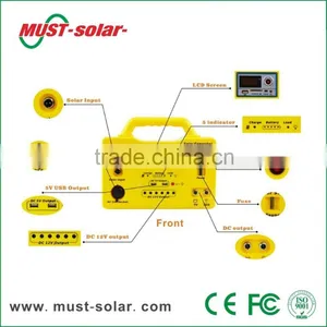20W 30W AC/DC Portable Solar Lighting System for Home Solar Lighting Kit With Mobile Changer Ledbulb Mini Fan thumbnail-3