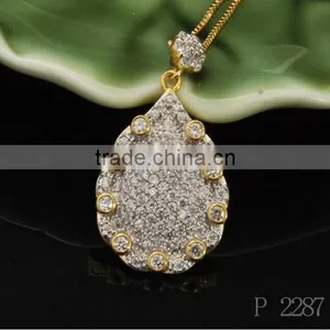 Jewellery Necklace Pendant Gold Plated Jewelry Sets Crystals /Earrings And Necklace thumbnail-2