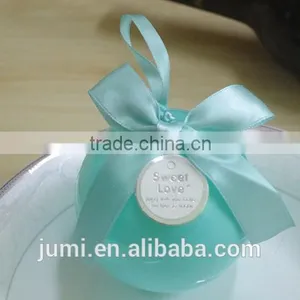 Plastic Round Ball Wedding Favors Candy Box Christmas Gift Box thumbnail-5