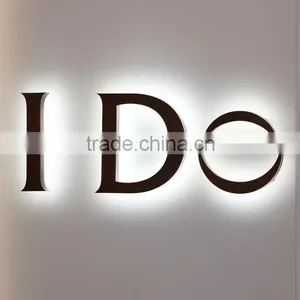 Back Lighted Metal Stainless Steel 3d Alphabet Mirror Letters thumbnail-4