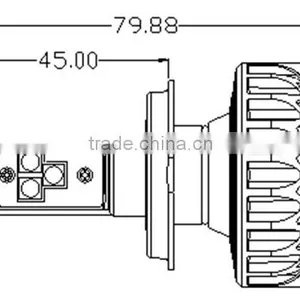 Super Brightness Good Quality 3S Headligt Type and H4 Led Auto Headlamp for Selling thumbnail-3