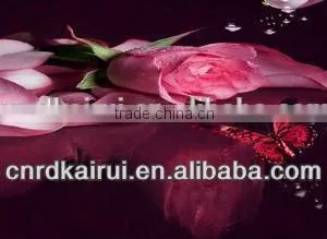 Elegant Black and Red Flower Magnolia Bedroom Sets ,100% Cotton thumbnail-1