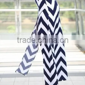 Stylish Lady Women's Fashion Sexy Striped Slit Long Skirt thumbnail-3