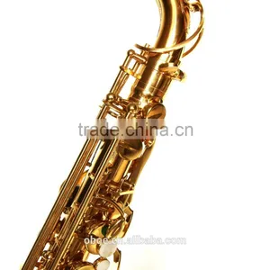 High Class Hot Sale Eb Gold Lacquer Alto Saxophone thumbnail-6