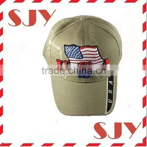 High Quality 6 Penl USA Flag Adjsutable Baseball Cap thumbnail-4