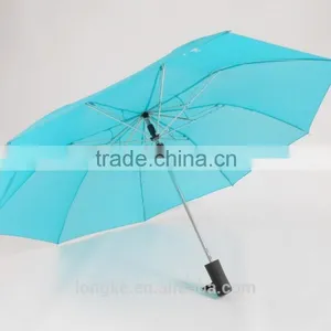 Sky-blue Folding Umbrella 2 Fold Bright Color Rain Umbrella thumbnail-1