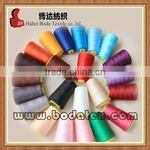 Polyester Yarn Colored 100% Polyester Material and Anti-Pilling,High Tenacity,Eco-Friendly Feature 204 for Sewing Thread thumbnail-1