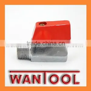 3/8 Stainless Steel Mini Ball Valve Fm,ball Valves WITH RED HANDLE thumbnail-1