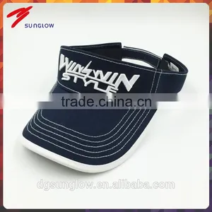 Wholesale 3D Embroidery Sun Protection Blue Golf Caps thumbnail-1