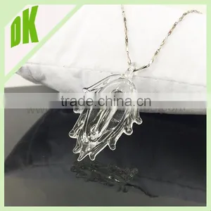 **** All the Materials Can be Made **** Handmade Findings Tiny Leaf Pendant Charm // Hand Carved Stone Allah Pendants thumbnail-1