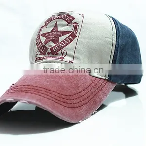 Distressed Vintage High Quality Embroidery Worn-out Baseball Cap thumbnail-3