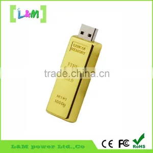 Memory Stick Gold Brick USB Key 8GB Funny Memory Stick Gifts thumbnail-3