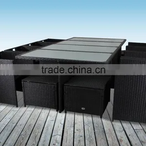 Outdoor Poly Rattan Furniture Cube Set, Vietnam High Quality Poly Rattan thumbnail-6
