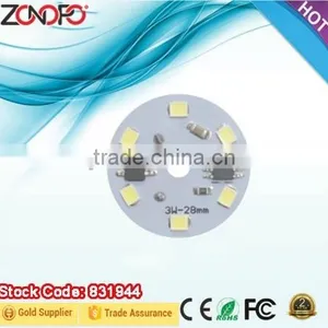 3w 5w 7w 9w 12w 15w Plastic Wrapped Aluminium Smd2835 220v Input Voltage Driver on Board Bulb Candle Light Warm White ac Module thumbnail-1