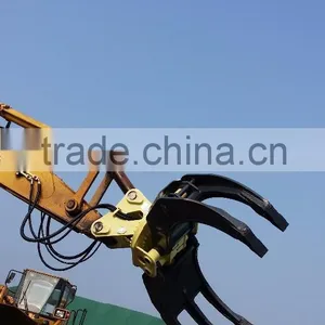 360 Degree Rotatory Wood Log Timber Grab for Excavator thumbnail-3