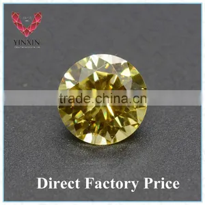 2015 Hot Sale Synthetic Diamond Making Machine Cut CZ Golden Gemstone Prices thumbnail-1