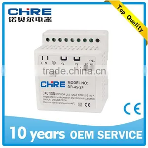 White 24V 2A Din Rail Power Supply DR-45-24 thumbnail-1