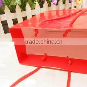 Coated Paper Customized Red Paper Gift Bag ,paper Gift Bag for Gifts Packaging thumbnail-5