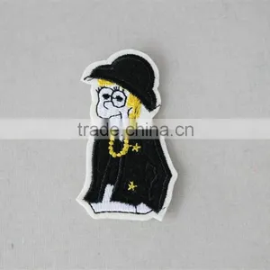 Funny Design Jeans Patches Custom Patch Sew on Patches Custom Embroidery Patch for School Uniform thumbnail-2