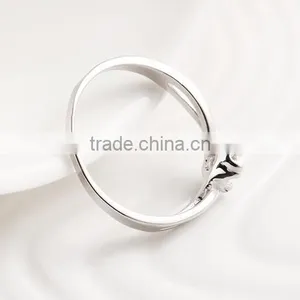 Lucury Plating New Fashion Wedding Diamond Platinum Rings thumbnail-5