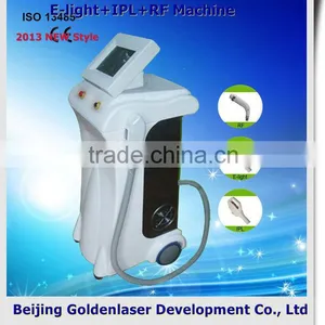 2013 Multi-Functional Beauty Equipment New Design E-light+IPL+RF Skin Whitening Machine Infrared Pressotherapy Slimming Suit Wrinkle Removal thumbnail-1