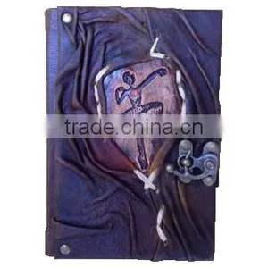 NOTEBOOK - DIARY - SKETCHBOOK- %100 REAL LEATHER-HIGH QUALITY- HANDMADE VARIOUS DESIGNS JOURNAL -2014 DESIGN DIARY - DIFFERENT- thumbnail-4