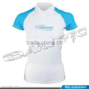 Honey Women/ Lady UV-Cut Lycra Short Sleeve Rash Guard thumbnail-2