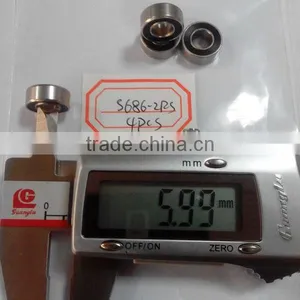 Miniature Stainless Steel Bearing 686 Deep Groove Ball Bearings S686 2RS thumbnail-2