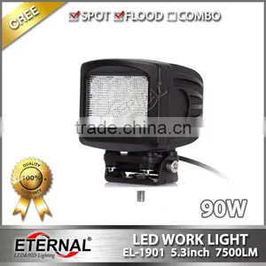 90W 5.3in 4x4 Off-road ATV UTV SUV Motorcycle Automotive High Power Driving Spot Led Work Light thumbnail-3