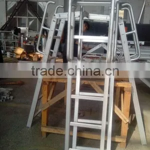 Bump Truck Aluminum Alloy Ladder, Aluminum Step Ladder, Folded Ladder Single Side thumbnail-6